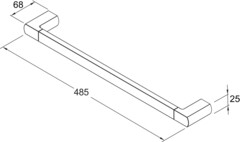 GB41103901 Square Towel bar drawing.eps