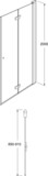 Square folding door 90 Right.eps