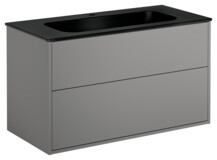 Gustavsberg_Vanity unit_Artic_1000_Ash Grey_WB_Matt black_1.jpg